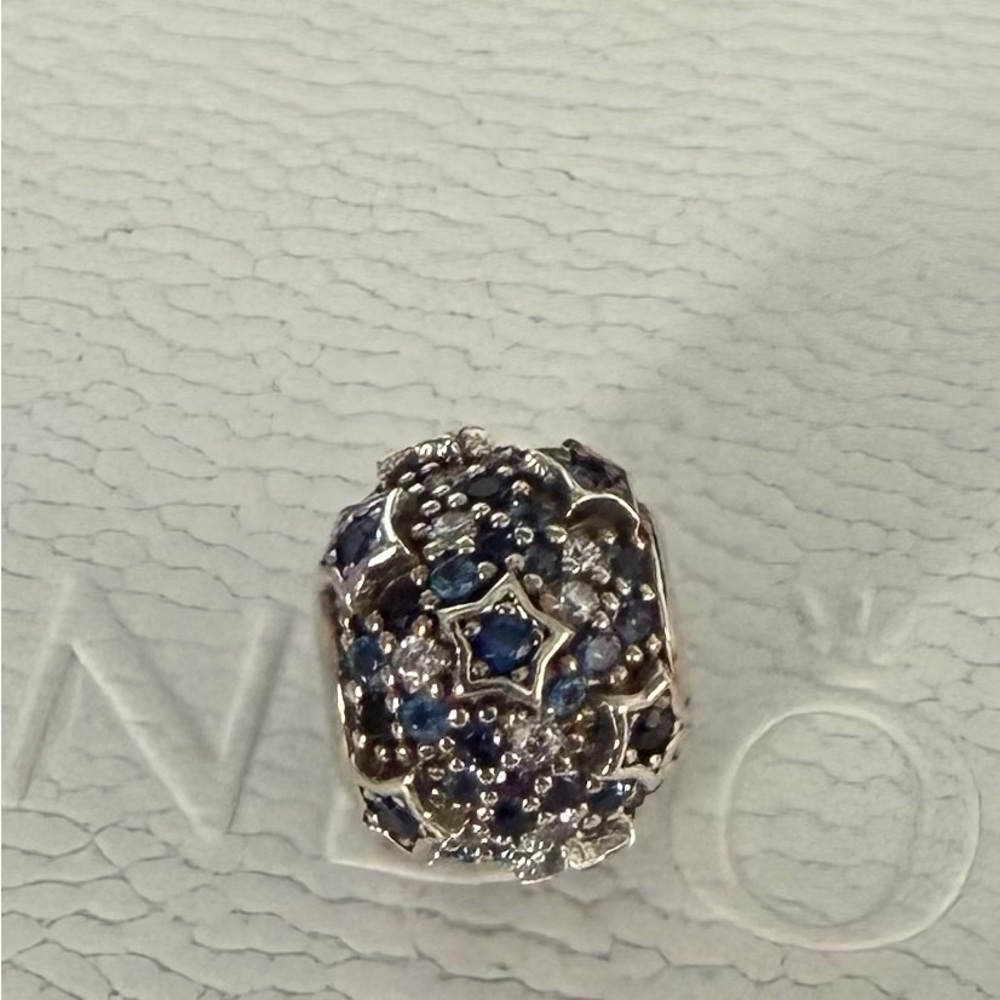 Pandora Elevated Star Shades of Blue CZ Charm - Picture 2 of 5